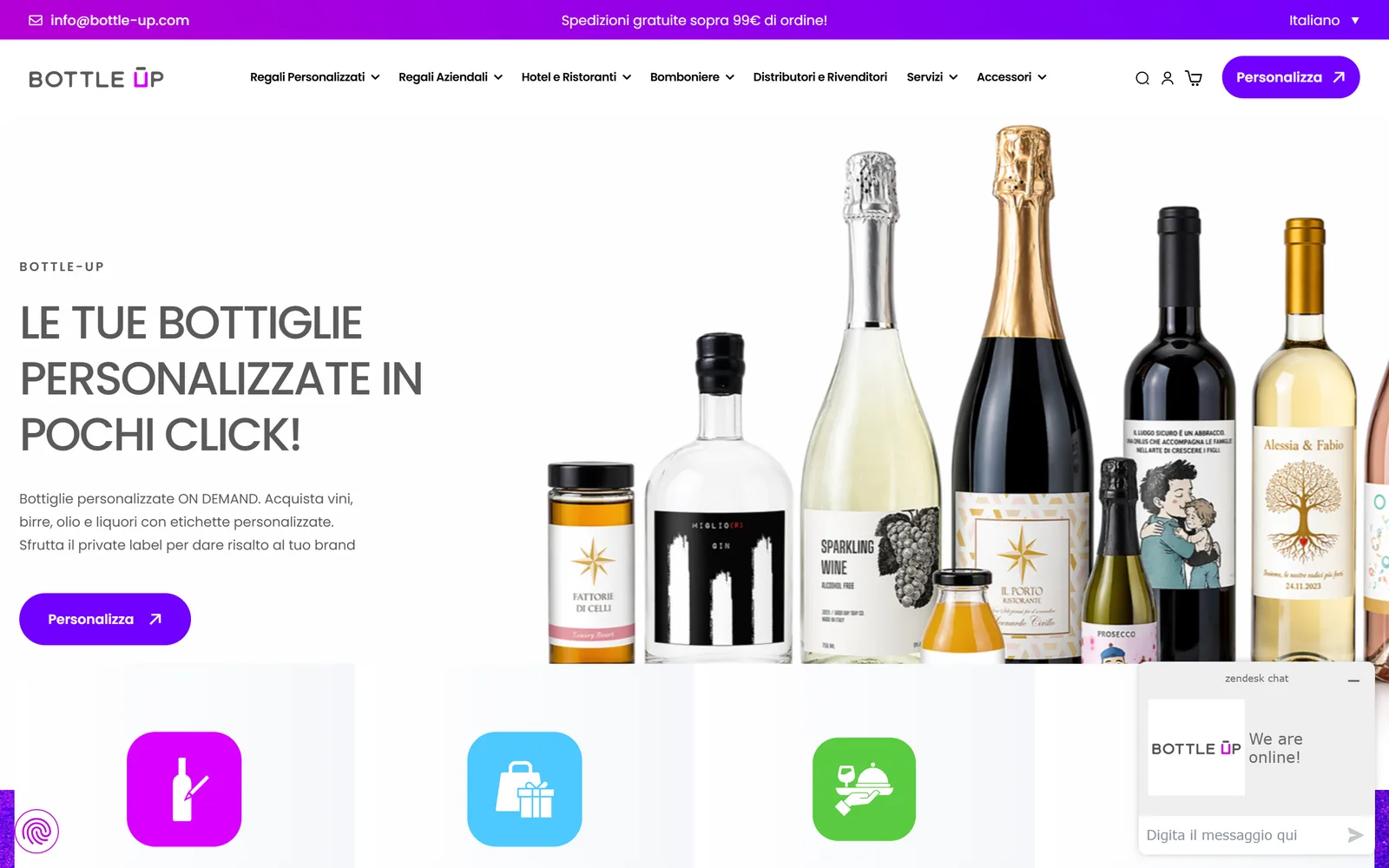 Schermata di Bottle-Up