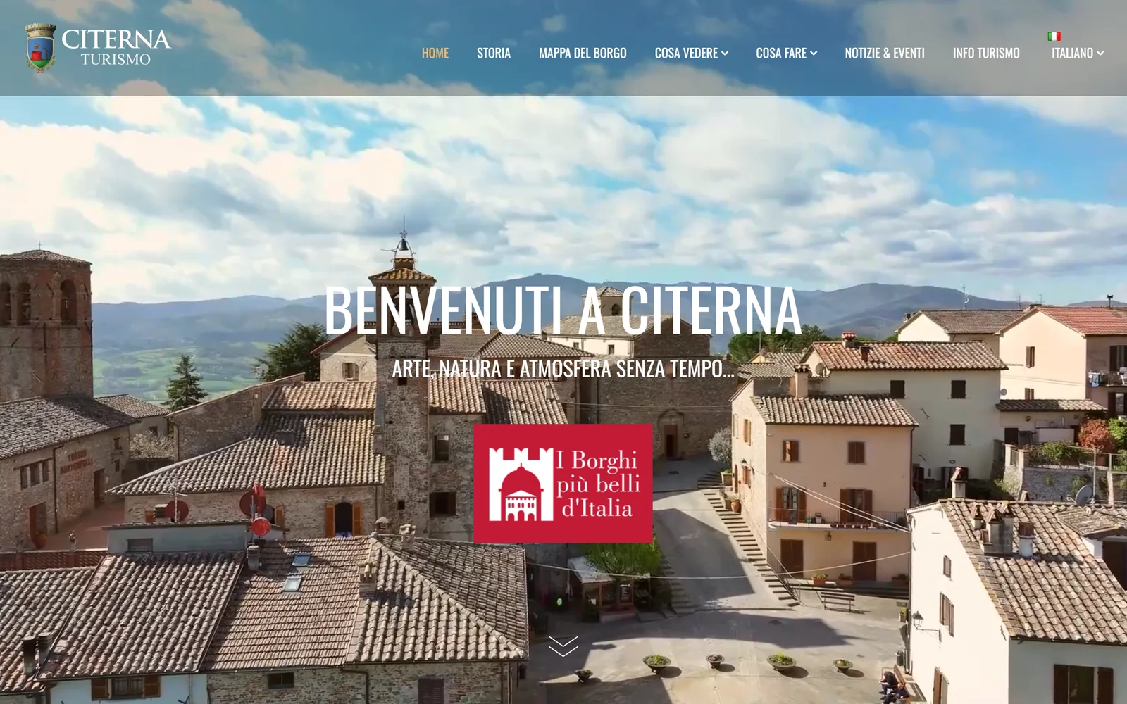 Schermata di Comune di Citerna — Turismo
