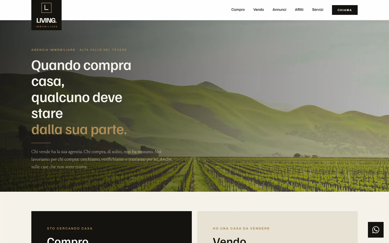 Schermata di Living Immobiliare